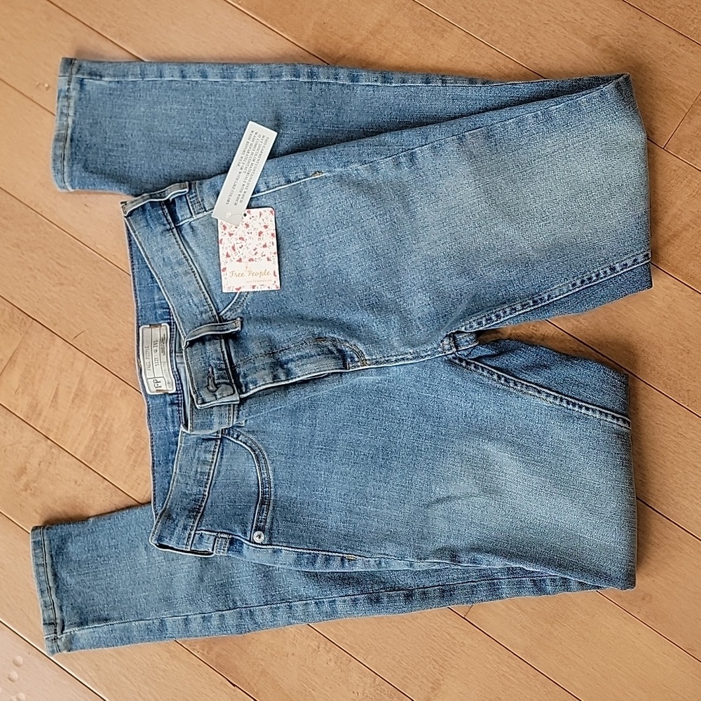 Free People fitted light washed jeans